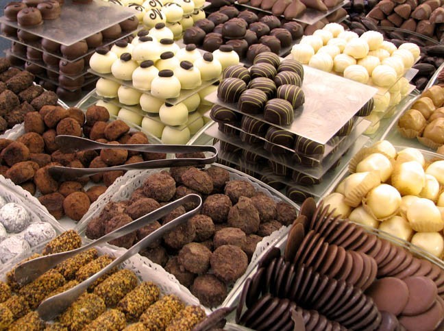 Les chocolats belges